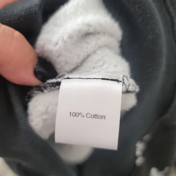 HVN Black and White Fleece Leopard  Sweatshirt And Shorts Set Small Quiet Luxury - Picture 7 of 16